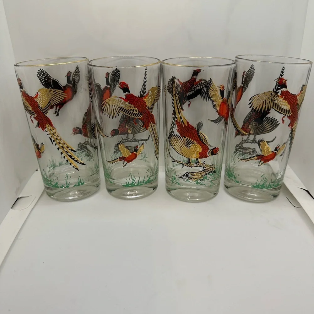 Elegant Pheasant Glass Tumbler